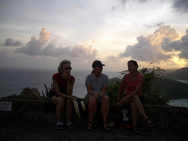 Tina, Lea & Patty at Shirley Heights