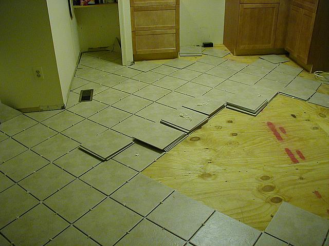 Had to make a path for the fridge, since it wouldn't leave the room quietly.