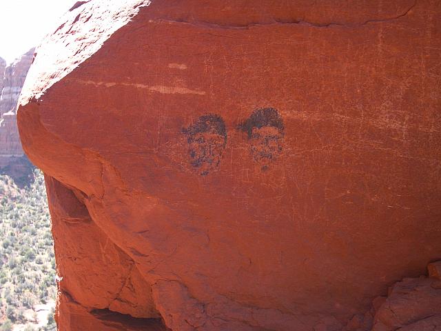 Weird tattoos on the rocks?