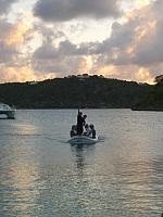 The other dingy laden with the other boat's guests.