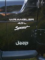 Jeep Wrangler 4.0L Sport